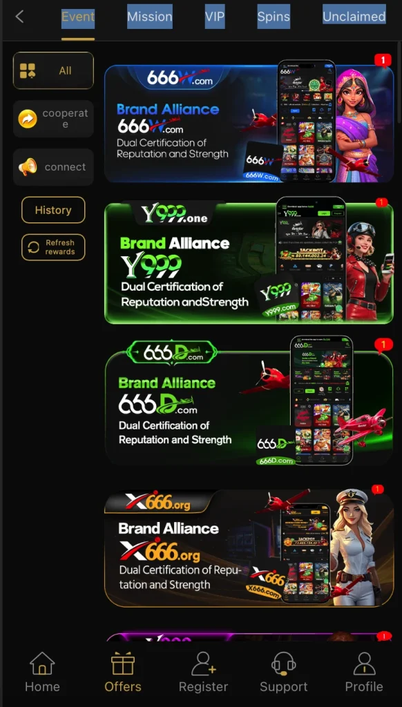 666p game daily bonus screenshot