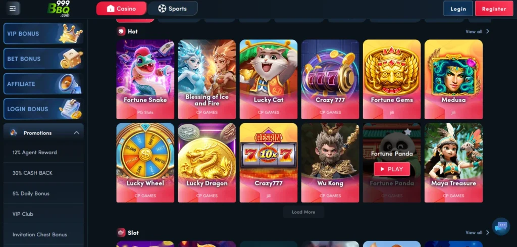 bbq999 game interface 