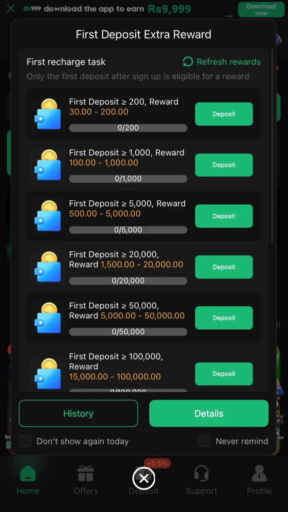 bV999 game Referral and Invite System